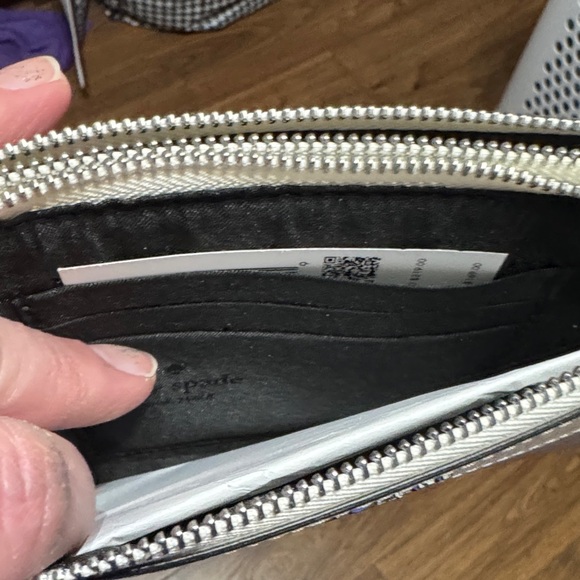 kate spade Cream and Gray Clutch